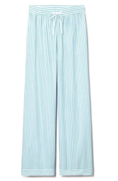 Tommy John Stripe High Waist Woven Sleep Pants In Brown