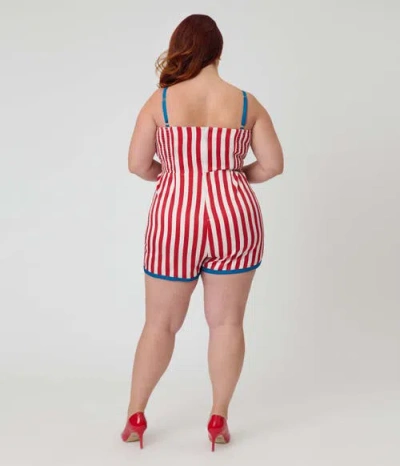 Unique Vintage Plus Size 1960s Ossining Romper In Multi