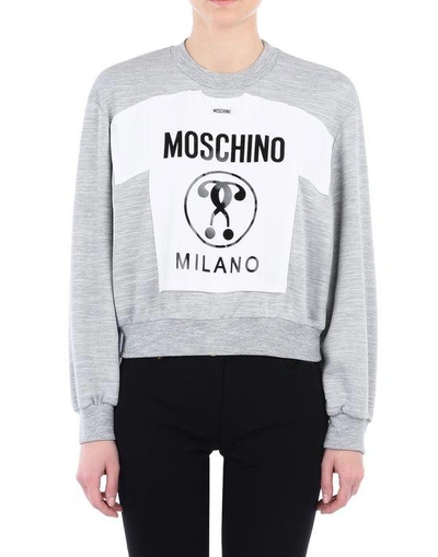 Shop Moschino Sweatshirts - Item 53000715 In Grey