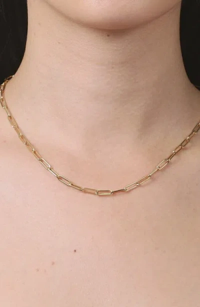 Aurate New York Large Paperclip Chain Necklace In Gold