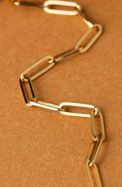 Aurate New York Large Paperclip Chain Necklace In Gold