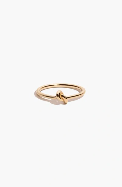 Aurate New York Gold Knot Ring In Yellow