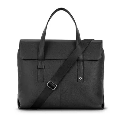Samsonite Mobile Solution 2 Convertible Leather Briefcase In Black