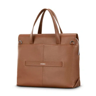 Samsonite Mobile Solution 2 Convertible Leather Briefcase In Brown