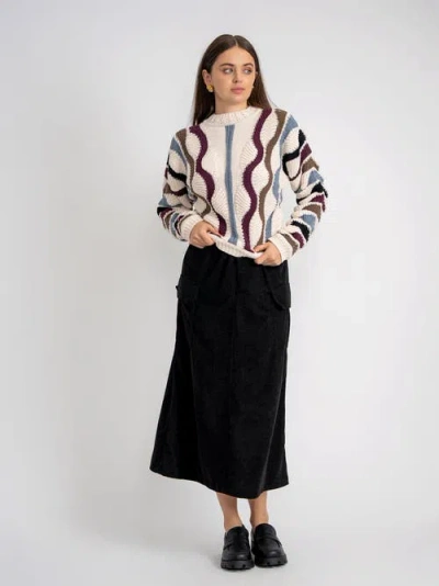 Aspect Color Blocked Textured Knit Pullover Sweater In Multi