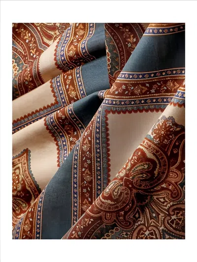 Zimmermann Womens Dark Blue Paisley Mahon Printed Silk Maxi Dress In Animal Print