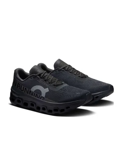 On Cloudmster 2 Rubber-trimmed Mesh Running Sneakers In Black