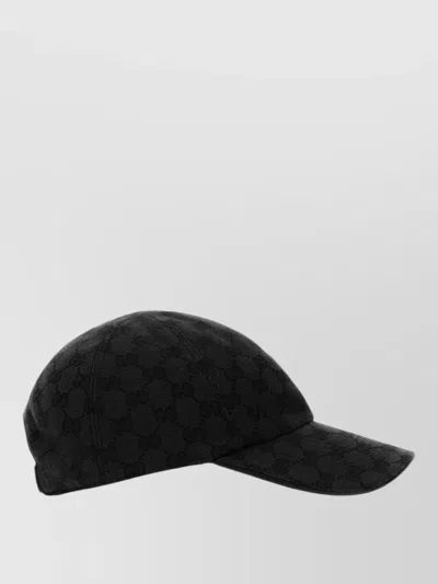 Gucci Versatile Adjustable Cap With Curved Brim In Black
