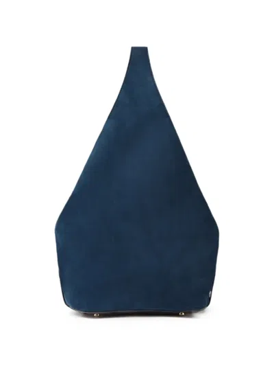 Stella Mccartney Triangular-panel Shoulder Bag In Blue