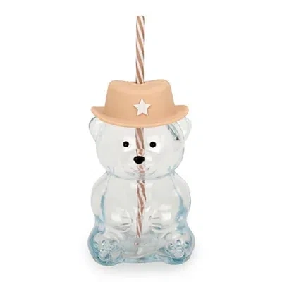 Kirkland's Cowboy Bear Shaped Glass Tumbler In Multi