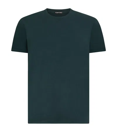 Tom Ford Basic Crewneck T-shirt In Green