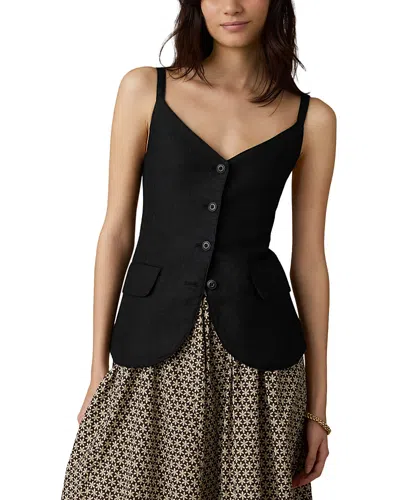 Faherty Sun Strider Milo Vest In Black