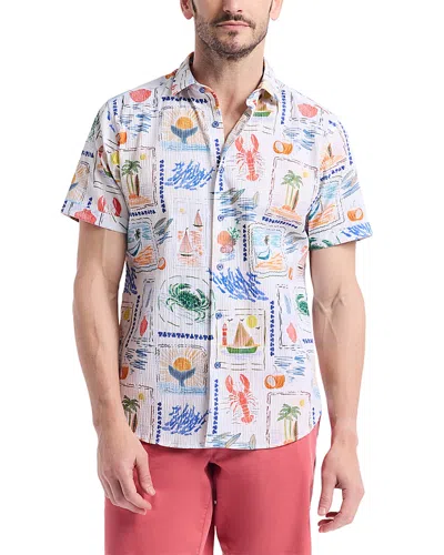 Robert Graham Isla Vista Short Sleeve Seersucker Button-up Shirt In Multi