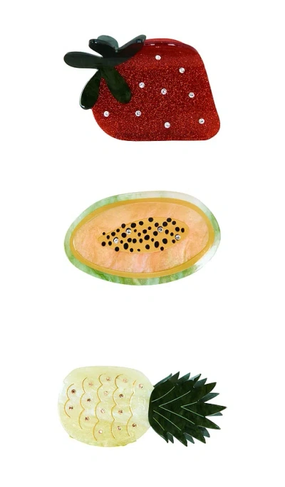 Frasier Sterling Sugarfruit 클립 세트 In Multi