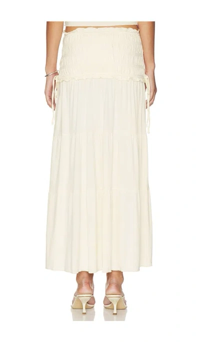 Tiger Mist Denali Maxi 스커트 In White
