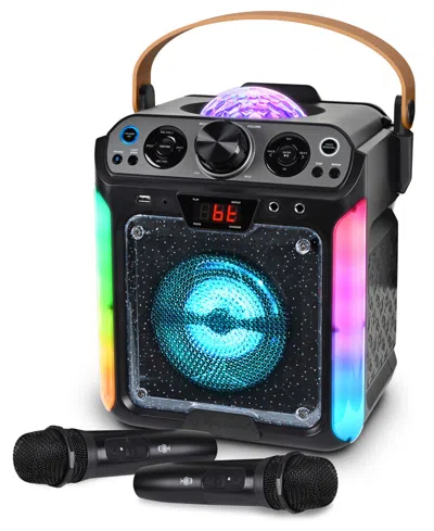 Singing Machine Groove Disco Bluetooth Karaoke System In Black