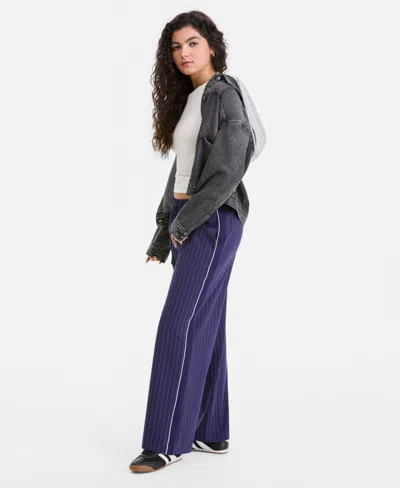 Sincerely Jules Juniors' Striped Drawstring Pants In Multi