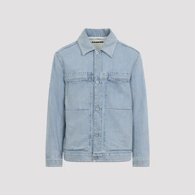Jil Sander Denim Jacket Long Sleeves Chest Pockets In Blue