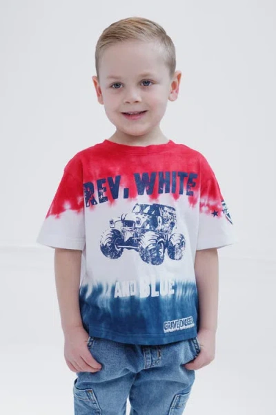 Monster Jam Grave Digger July 4th T-shirt In Multi