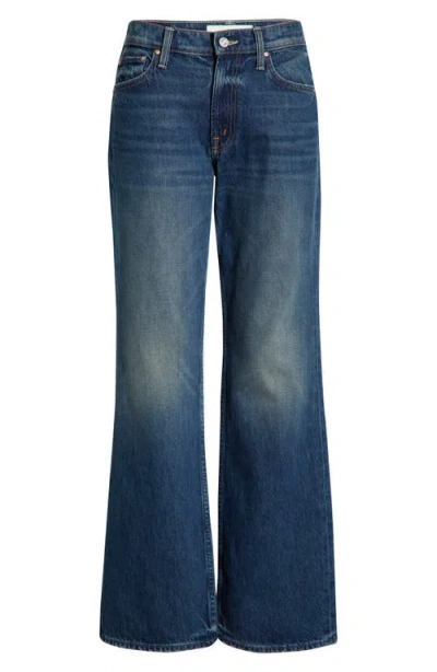 Mother Womens After Midnight The Reifler Straight-leg Denim Jeans In Blue