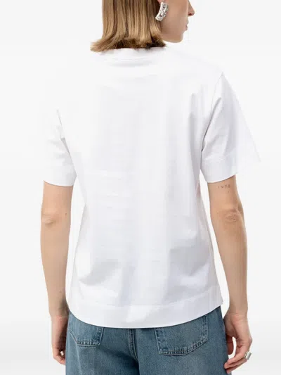 Hugo Boss Fish-print T-shirt In White