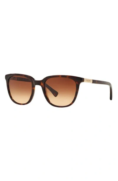 Ralph 51mm Gradient Rectangle Sunglasses In Brown