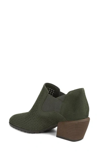 Vionic Bethany Perforated Bootie In Green