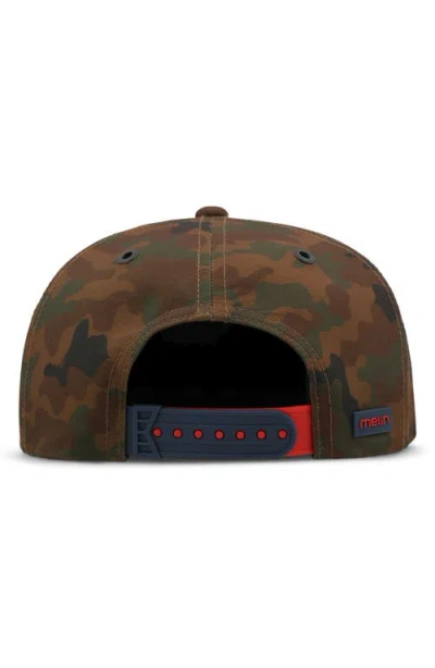 Melin Hydro Eagle Merica Camo Performance Snapback Ball Cap In Multi