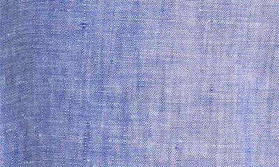Frank & Eileen Linen Pull-on Shorts In Blue