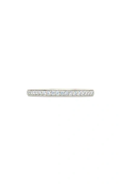 Sterling Forever Thin Cubic Zirconia Band Ring In Metallic