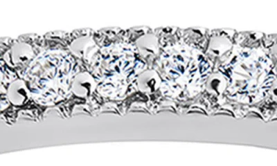 Sterling Forever Thin Cubic Zirconia Band Ring In Metallic