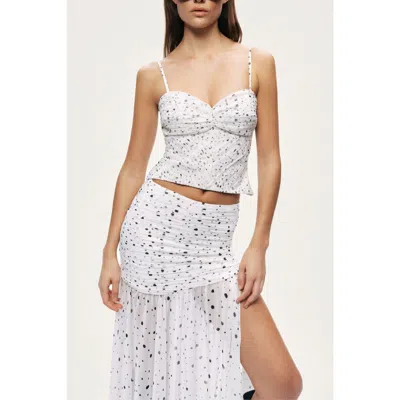 Nocturne Printed Chiffon Bustier In Multi