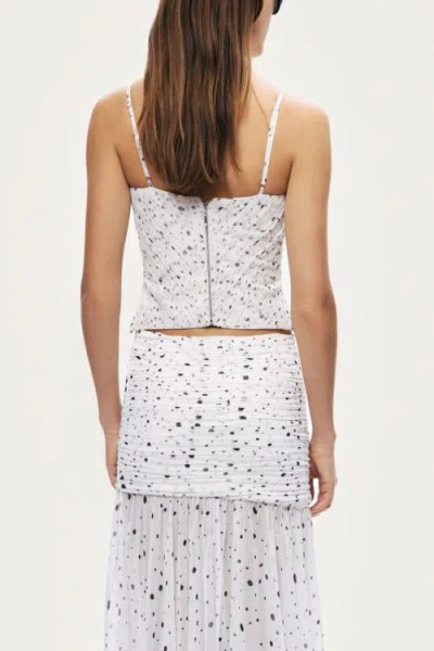 Nocturne Printed Chiffon Bustier In Multi