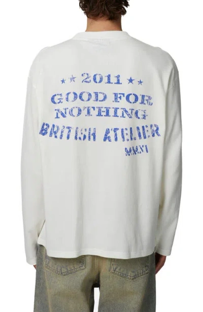 Good For Nothing Long Sleeve Icarus T-shirt In White