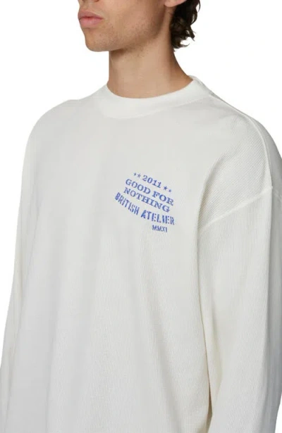 Good For Nothing Long Sleeve Icarus T-shirt In White
