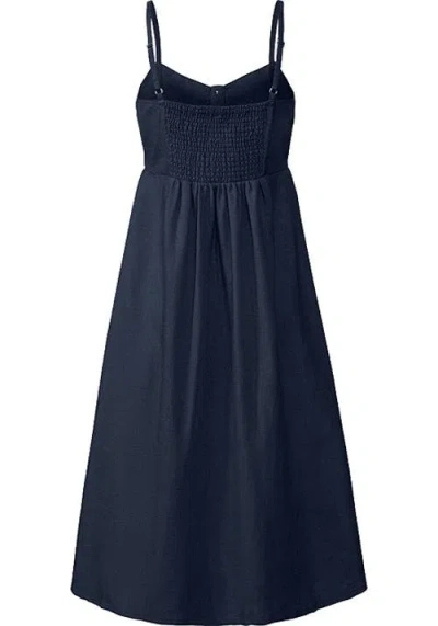 Lascana Button Up Panel Dress In Blue