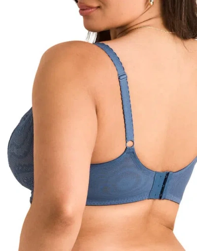 Adore Me Farrah Unlined Full Coverage Bra In Blue