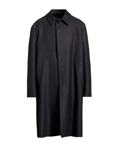 Lardini Long-sleeves Single Breasted Coat In Black