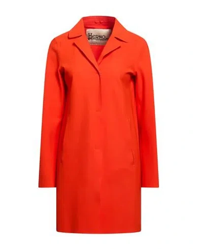 Herno Notched-lapel Single-breasted Coat In Red