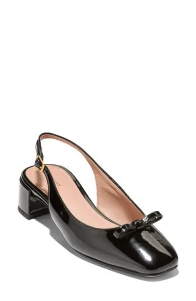 Cole Haan Patsy Bow Slingback Pump In Black