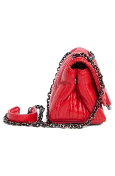 Longchamp Brio Extra Small Leather Shoulder Bag In Red