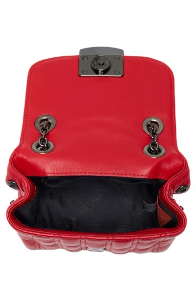 Longchamp Brio Extra Small Leather Shoulder Bag In Red