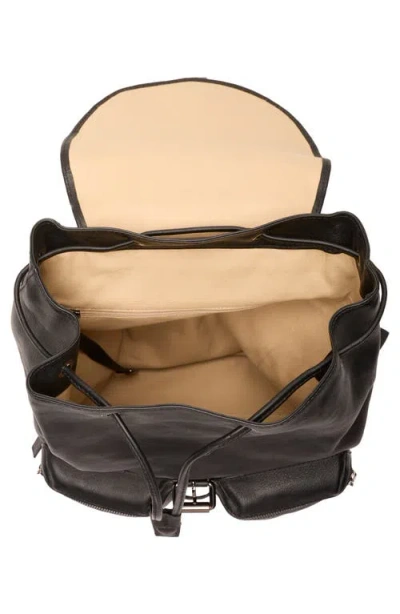 Longchamp Lc3d Medium Leather Backpack In Black