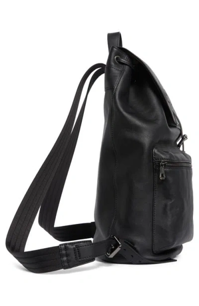 Longchamp Lc3d Large Leather Backpack In Black