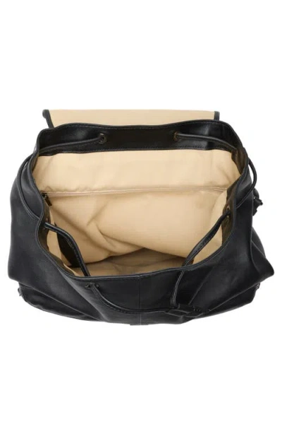 Longchamp Lc3d Large Leather Backpack In Black
