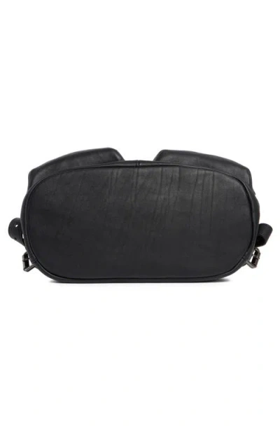 Longchamp Lc3d Large Leather Backpack In Black