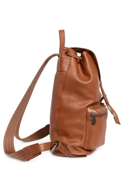 Longchamp Lc3d Medium Leather Backpack In Brown