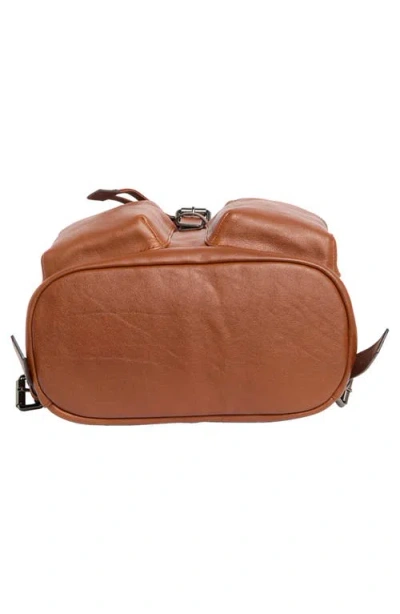 Longchamp Lc3d Medium Leather Backpack In Brown