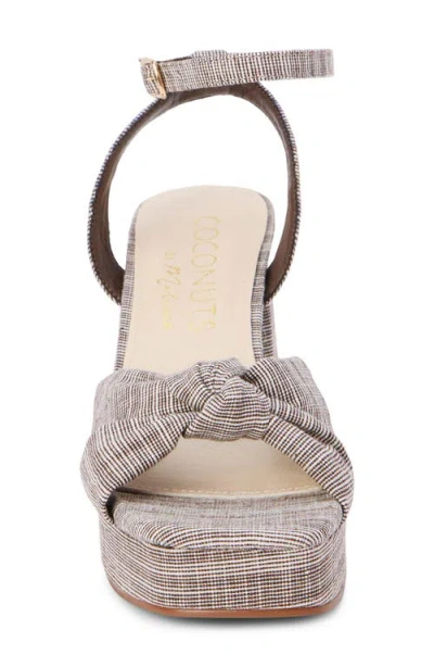 Matisse Platform Ankle Strap Sandal In Brown