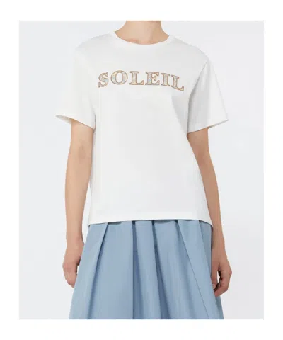 Weekend Max Mara Short-sleeved T-shirt In White